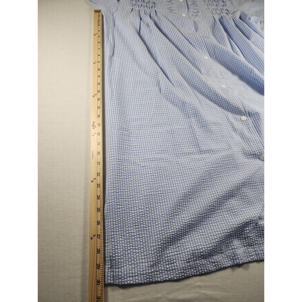 Miss Elaine Nightgown Midi Accessible Snap Front 2 Pack Size Large Grandma Core - Picture 10 of 13